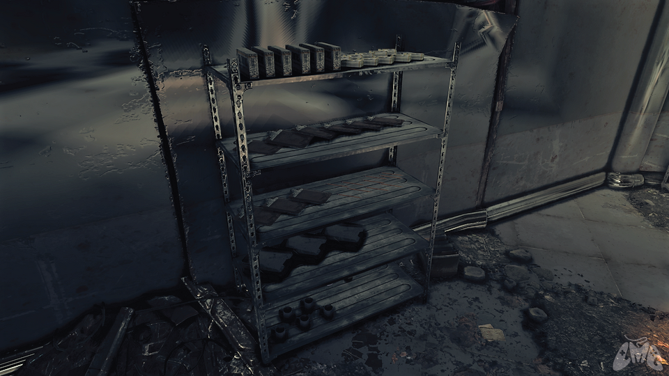 Fallout 76 - Sugar Grove - Main Room - Shelf Junk Resources